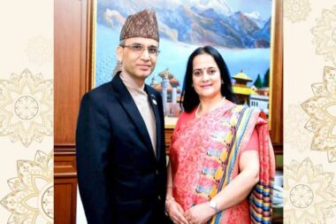 Nepal the land of the Himalayas and rich cultural heritage.